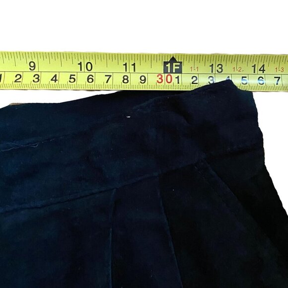 Vintage Danier leather suede black maxi snap button down skirt - Picture 8 of 16